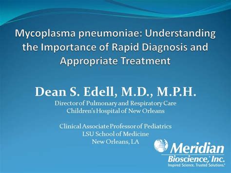 Mycoplasma pneumoniae: Understanding the Importance of Rapid Diagnosis ...