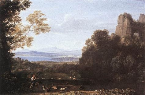 Landscape With Apollo And Mercury Claude Lorrain Wholesale Oil Painting