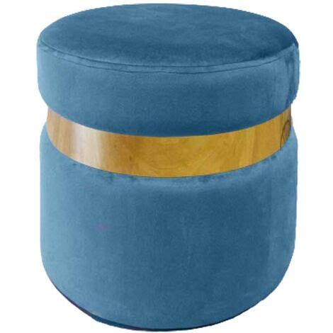 Pouf Rond En Velours Milo