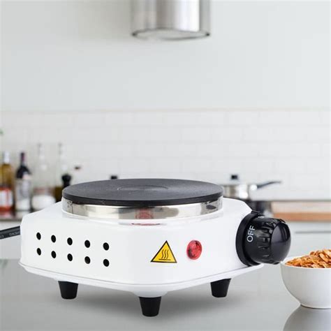 SUC Mini cuisinière Mini Poêle électrique Portable 500 W avec Plaque