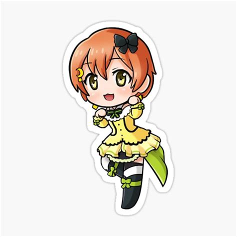 Rin Hoshizora Chibi Sticker For Sale By Fracassa8 Redbubble