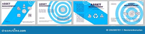 Asset Management Blue Brochure Template Stock Illustration Illustration Of Investment Company