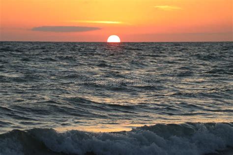 Sunset on the Beaches at John`s Pass Florida Stock Image - Image of ...