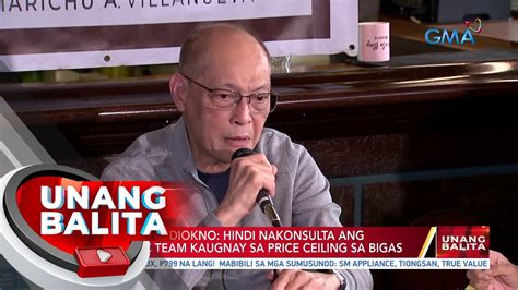 Finance Sec Diokno Hindi Nakonsulta Ang Economic Team Kaugnay Sa