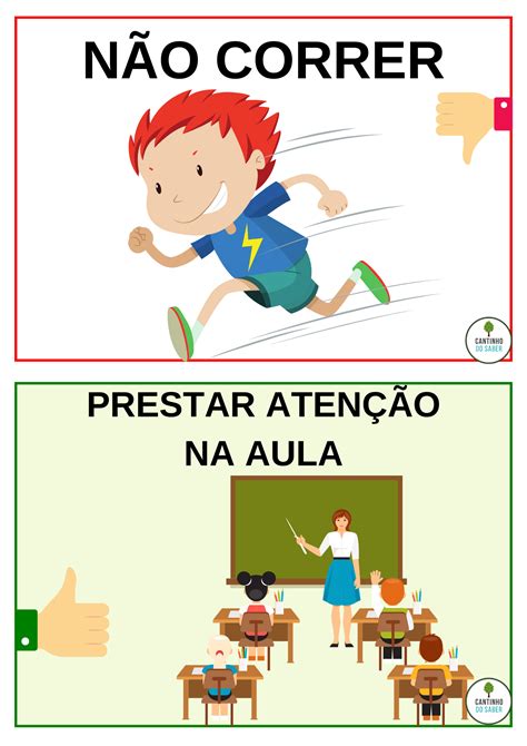 Cartazes Dos Combinados Atividades Para A Educa O Infantil