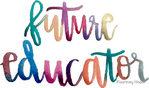 "Future Educator" Stickers by Kourtney Runski | Redbubble