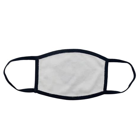 Sublimation Face Mask Black Rim The Crafty Shed