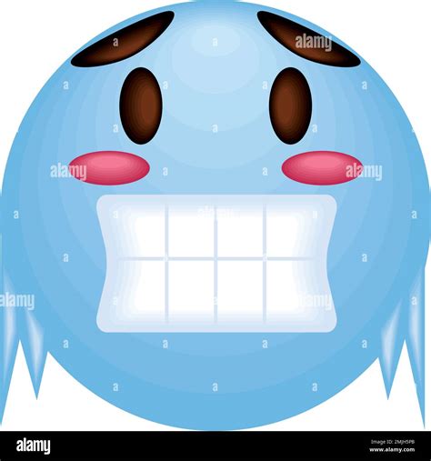 frozen emoji social media Stock Vector Image & Art - Alamy