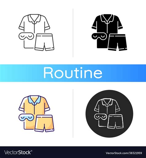 Pajamas Icon Royalty Free Vector Image Vectorstock