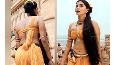 Aishwarya Lekshmi Hot Navel Folds Exposed In Saree Glamsundari In