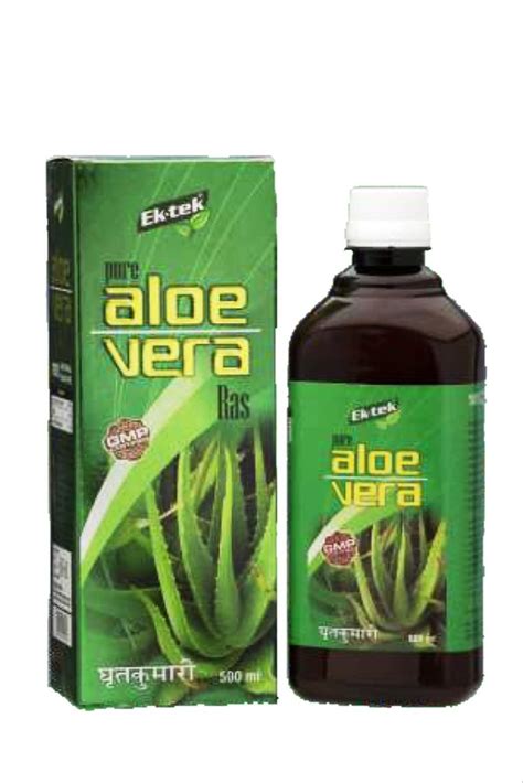 Natural Herbal 1000 Ml Ektek Pure Amla Aloevera Ras For Immunity Packaging Type Bottle At Rs