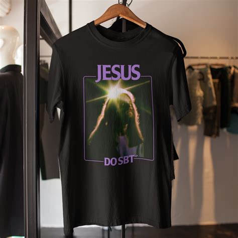 T Shirt Quality Jesus Do SBT Em Loja Flutuante Camisas Terror Scifi