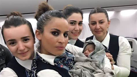 Turkish Airlines Cabin Crew Deliver Premature Baby Mid Flight At 42