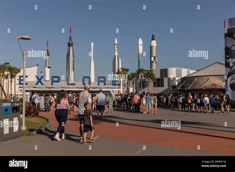 Cape Canaveral Florida 15 March 2024 Entry To Nasas Kennedy Space