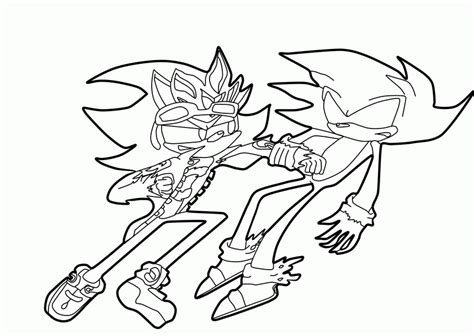 Dark Sonic Vs Super Shadow Coloring Page Coloring Pages