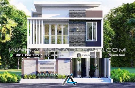 Desain Rumah 8x15 Meter 2 Lantai Arsika Desain Konstruksi Pt