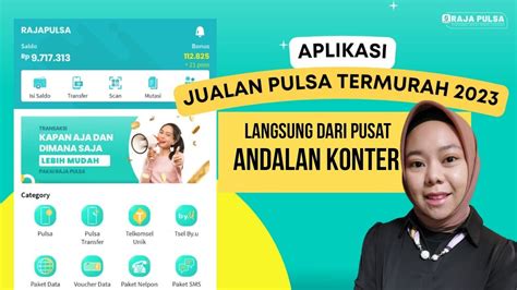 APLIKASI JUALAN PULSA TERMURAH 2023 LANGSUNG DARI PUSAT ANDALAN KONTER