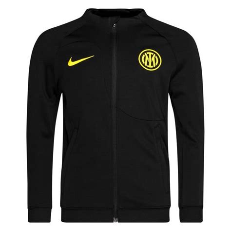 Inter Mailand Trainingsjacke Academy Pro Anthem Schwarz Gelb Kinder