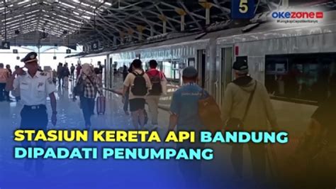 Libur Panjang Waisak Ribuan Penumpang Padati Stasiun Kereta Api