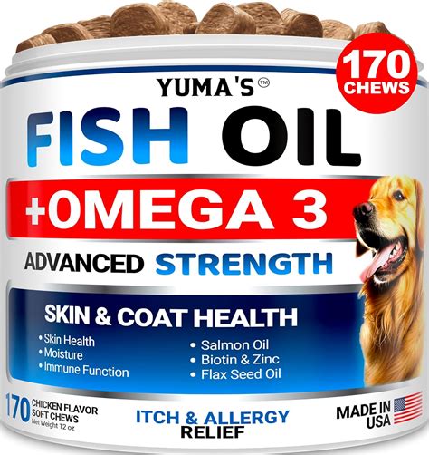 Aceite De Pescado Omega 3 Para Perros 170 Unidades Suplemento Para Piel