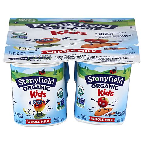 Stonyfield Organic Whole Milk Probiotic Yogurt Plain Off