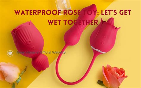 Waterproof Rose Toy Lets Get Wet Together Rose Vibrator Official