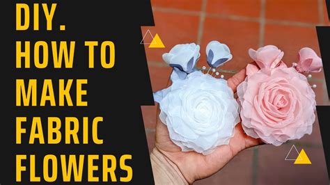 Diy How To Make Fabric Flowers Hướng Dẫn Làm Hoa Cài Áo Bằng Vải Voan