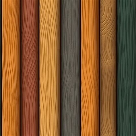 Un Primer Plano De Una Pared De Madera Con Diferentes Colores Ai