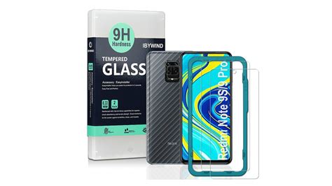 Ibywind Redmi Note 9S Tempered Glass Protector With Punch Hole And Easy