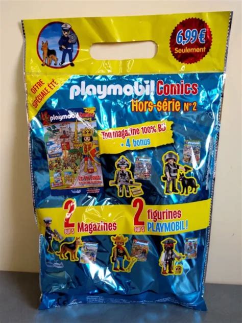 PLAYMOBIL COMICS HORS série N2 offre spéciale été Neuf Scellé avec 2