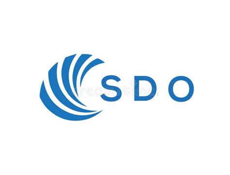 SDO Letter Logo Design on White Background. SDO Creative Circle Letter ...
