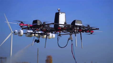 A Heavy Lift Drone For Wind Turbine Cleaning De Icing And Coating