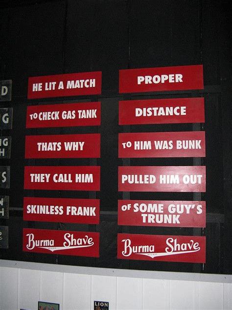 Burma-Shave signs