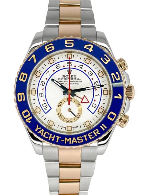 Rolex Yacht Master Ii Two Tone Rose Gold Mm Model