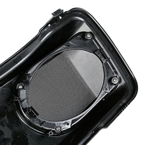 Xmt Moto Couvercle De Sacoche Rigide Noir Vif Avec Grilles De Haut