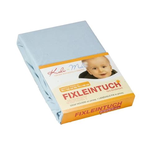 Kuli Muli Fixleintuch Jersey X Cm Baby Blau Bei Babystar Ch