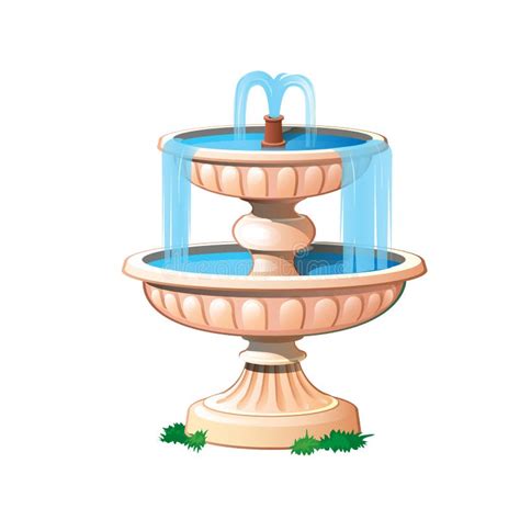 Fountain Cartoon Vector Stock Vector Illustration Of Object