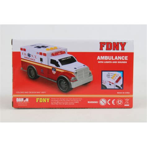 Fdny Ambulance W Lights Sound Daron Playwell Canada Toy Distributor