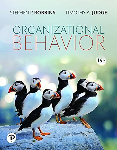 Organizational Behavior Ebook Robbins Stephen P Judge Timothy A