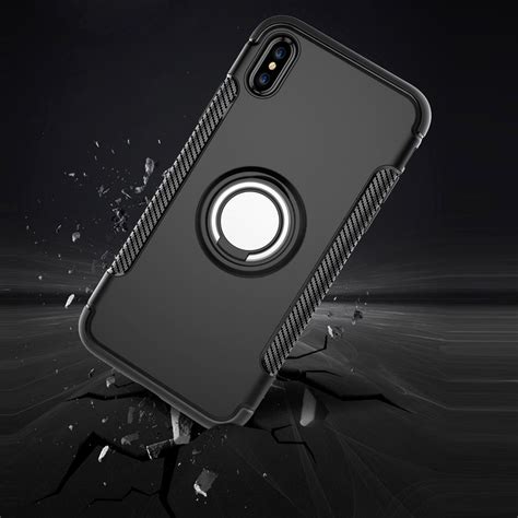 Mobigear Armor Ring Apple IPhone X Hoesje Hardcase Backcover Shockproof