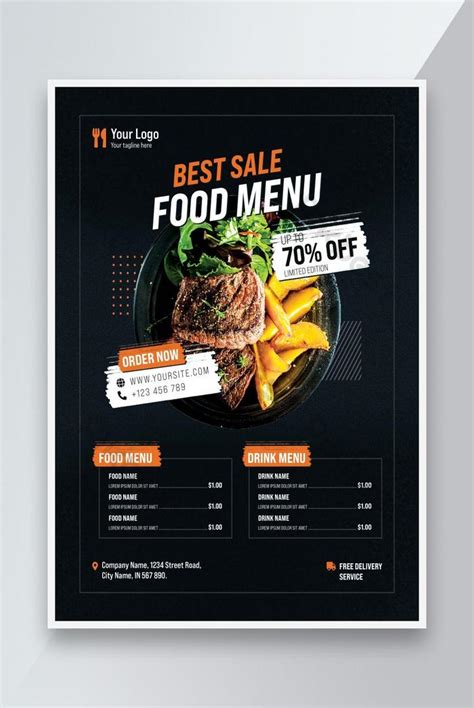 Template Ng Flyer Ng Menu Ng Pagkain Psd Psd Libreng Download Pikbest