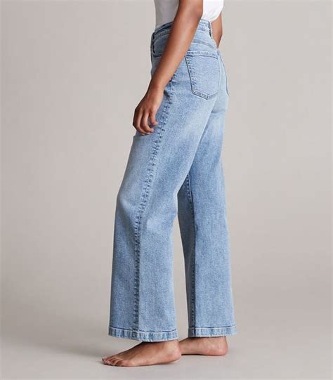 Wide Leg High Rise Full Length Denim Jeans Target Australia