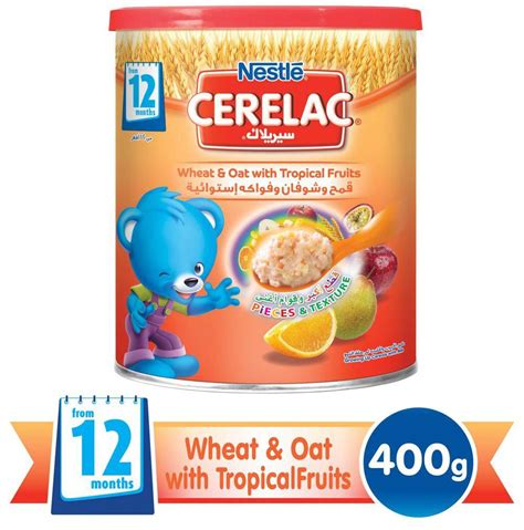 Nestle Cerelac Infant Cereal Wheat Oat With Tropical Fruits 400g