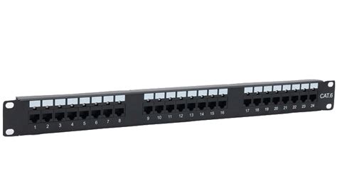 Cat 6 Utp Patch Panel 24 Port With Led Led And Rj45 Port