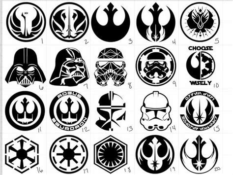 Star Wars Vinyl Decal MAKE NOTE OF COLOR CHOICE DURING CHECKOUT Black