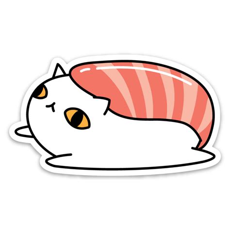 Sushi Cat Vinyl Sticker – Noristudio