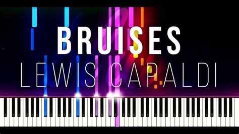 Bruises Lewis Capaldi Piano Tutorial Synthesia Youtube