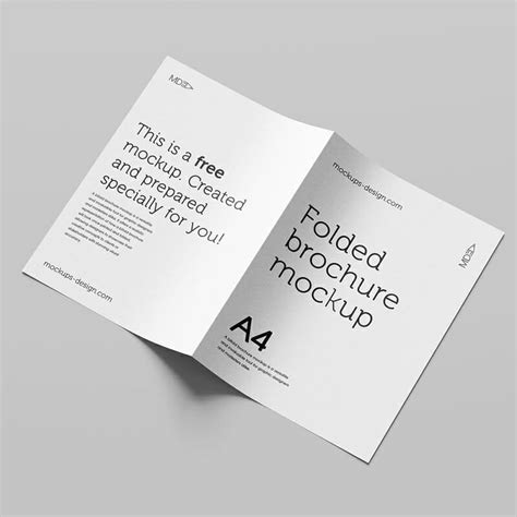 Free Bifold Brochure Mockup Psd
