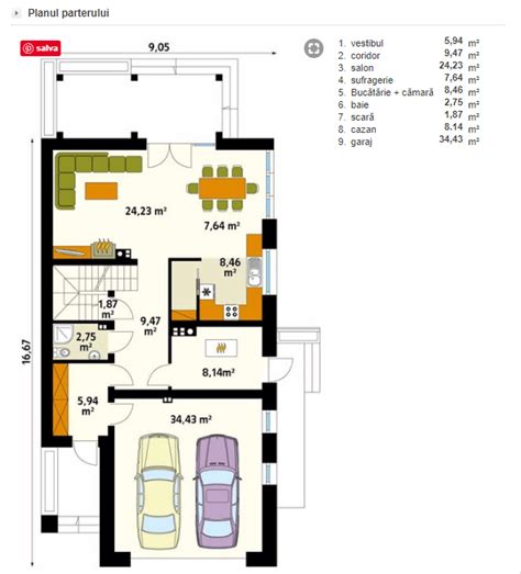 Fabuloasa Casa Cu Mansarda Si Garaj Dublu Proiect Cu Planuri Si Poze