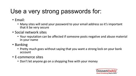 How To Create Use Use Strong And Unique Passwords Ppt